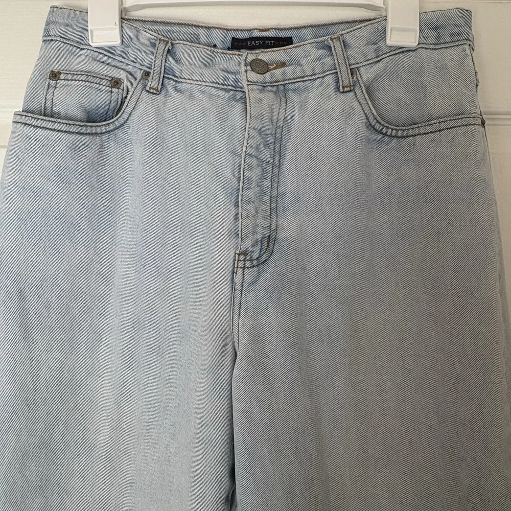 Bill Blass Vintage High Rise Mom Jeans Size 10 Easy Fit Straight Leg Light Wash - Picture 5 of 13